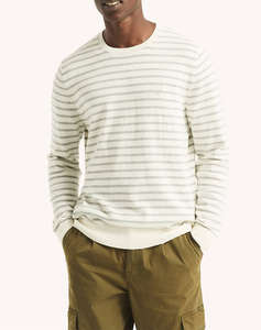 NAUTICA KNIT T-SHIRTMMNAVTECH STRIPED CREW (12GG)