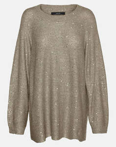 VERO MODA VMLEILANI NEW LS O-NECK LONG PULLOVE REP