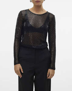 VERO MODA VMSAFINA LS O-NECK TOP JRS