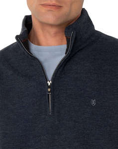 THE BOSTONIANS COTTON SWEATSHIRT HALF ZIP REGULAR FIT