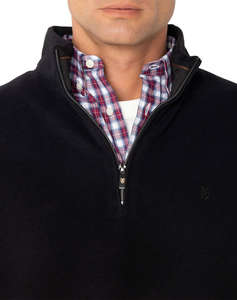 THE BOSTONIANS COTTON SWEATSHIRT HALF ZIP REGULAR FIT