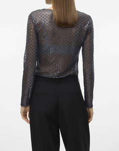 VERO MODA VMSAFINA LS O-NECK TOP JRS