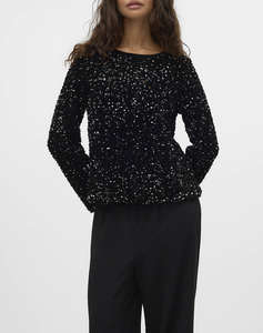 VERO MODA VMBELLA LS BOATNECK TOP JRS