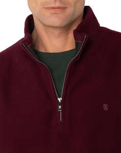 THE BOSTONIANS COTTON SWEATSHIRT HALF ZIP REGULAR FIT