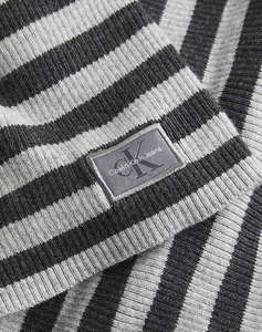 CALVIN KLEIN WOVEN LABEL ROLL NECK SWEATER