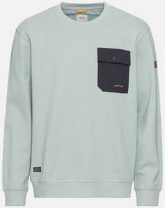 CAMEL Sweatshirt Crewneck contrast pocket