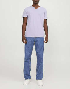 JACK&JONES JJESPLIT NECK TEE