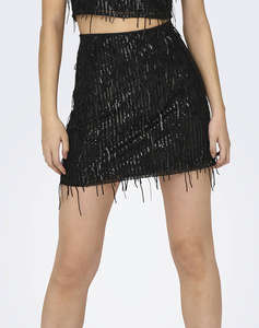 ONLY ONLSPACY SHORT SEQUINS SKIRT WVN