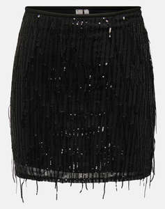 ONLY ONLSPACY SHORT SEQUINS SKIRT WVN