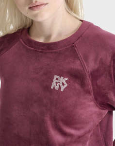 DKNY DP4T1057 LOGO ПУЛОВЕР С ДЪЛЪГ РЪКАВ DKNY