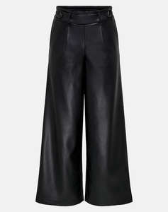 ONLY ONLBINA FAUX LEATHER WIDE PANT BF OTW