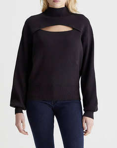 CALVIN KLEIN CUT OUT LOOSE SWEATER