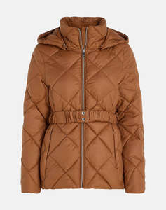 TOMMY HILFIGER ELEVATED BELTED QUILTED JACKET