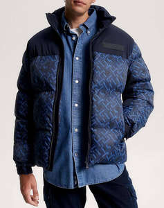 TOMMY HILFIGER NEW YORK MONOGRAM PRT PUFFER JKT