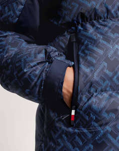 TOMMY HILFIGER NEW YORK MONOGRAM PRT PUFFER JKT