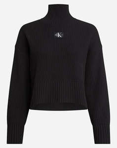 CALVIN KLEIN LABEL CHUNKY SWEATER