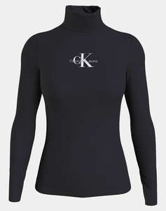 CALVIN KLEIN MONOLOGO RIB ROLL NECK