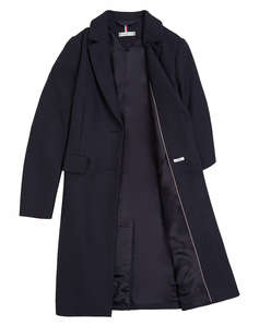 TOMMY HILFIGER WOOL BLEND CLASSIC COAT