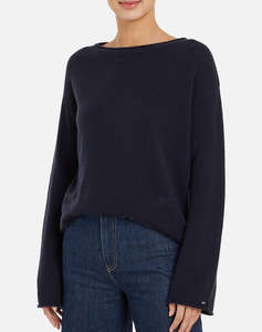 TOMMY HILFIGER SOFT WOOL BOAT-NK SWEATER