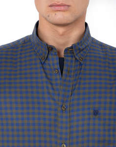 THE BOSTONIANS РИЗА MAVERICK TWILL REGULAR FIT MedCheck TWILL Button-down Regular FIT