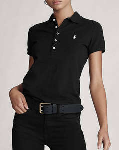 RALPH LAUREN JULIE POLO-SLIM-SHORT SLEEVE-POLO SHIRT