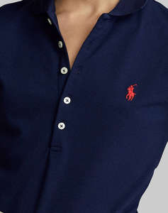 RALPH LAUREN JULIE POLO-SLIM-SHORT SLEEVE-POLO SHIRT