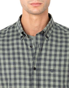 THE BOSTONIANS РИЗА MAVERICK TWILL REGULAR FIT MedCheck TWILL Button-down Regular FIT