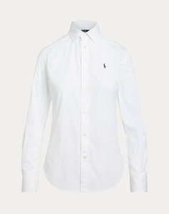 RALPH LAUREN LS CRLTE ST-LONG SLEEVE-BUTTON FRONT SHIRT