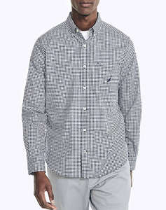 NAUTICA РИЗА MM SUST.L/S TENCEL ANCHOR GINGHAM