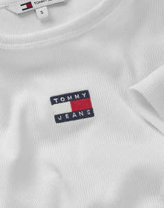 TOMMY JEANS TJW SLIM BADGE RIB TEE