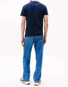 TOMMY JEANS TJM SLIM LINEAR CHEST SS TEE EXT