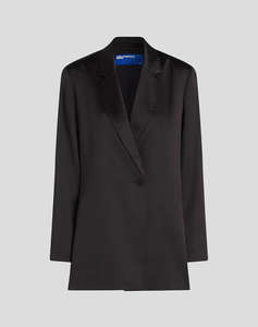 KARL LAGERFELD KLJ SATIN TIED BLAZER