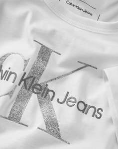 CALVIN KLEIN JEANS MONOLOGO GLITTER SS T-SHIRT