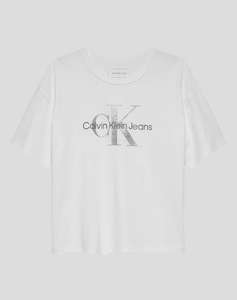 CALVIN KLEIN JEANS MONOLOGO GLITTER SS T-SHIRT