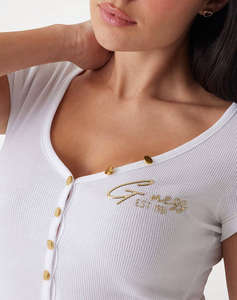 GUESS SS HENLEY OLYMPIA TOP ДАМСКА ТЕНИКСА