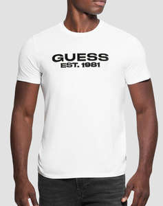 GUESS SS BSC VELVET LOGO TEE Мъжки суитшърт