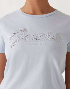 GUESS SS SCRIPT LACE LOGO EASY TEE ДАМСКА ТЕНИКСА