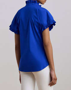 LAUREN RALPH LAUREN SILKY STRTCH COTTON-SHIRT