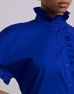 LAUREN RALPH LAUREN SILKY STRTCH COTTON-SHIRT