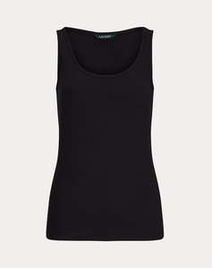 LAUREN RALPH LAUREN RFND STRTCH 2X2 RIB-TANK TOP