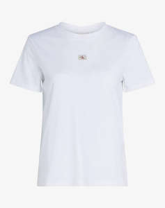 CALVIN KLEIN JEANS WOVEN LABEL REGULAR JERSEY TEE