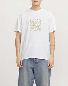 JACK&JONES JCOTARMAC CAMO FRONT TEE SS CREW NECK LN