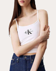 CALVIN KLEIN JEANS MONOLOGO STRAPPY TANK TOP