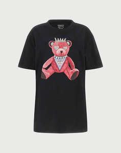 GUESS SS PINK BEAR NEW CREW TEE ДАМСКА БЛУЗА