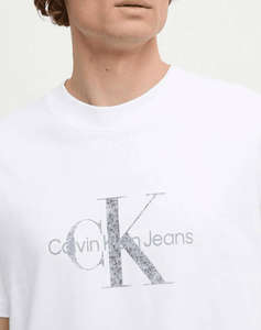 CALVIN KLEIN JEANS TEXTURED MONOLOGO TEE