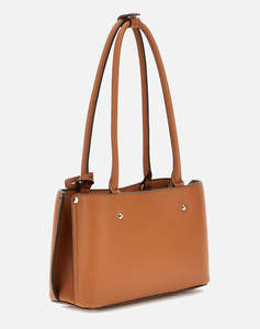 GUESS MERIDIAN SHOULDER SATCHEL ДАМСКА ЧАНТА (Размери: 17 x 17 x 9 см.)