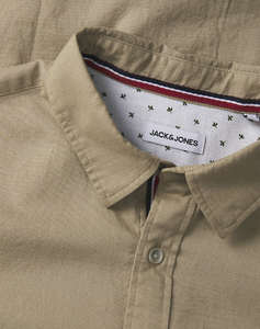 JACK&JONES JJPIERRE SLUB DETAIL SHIRT LS